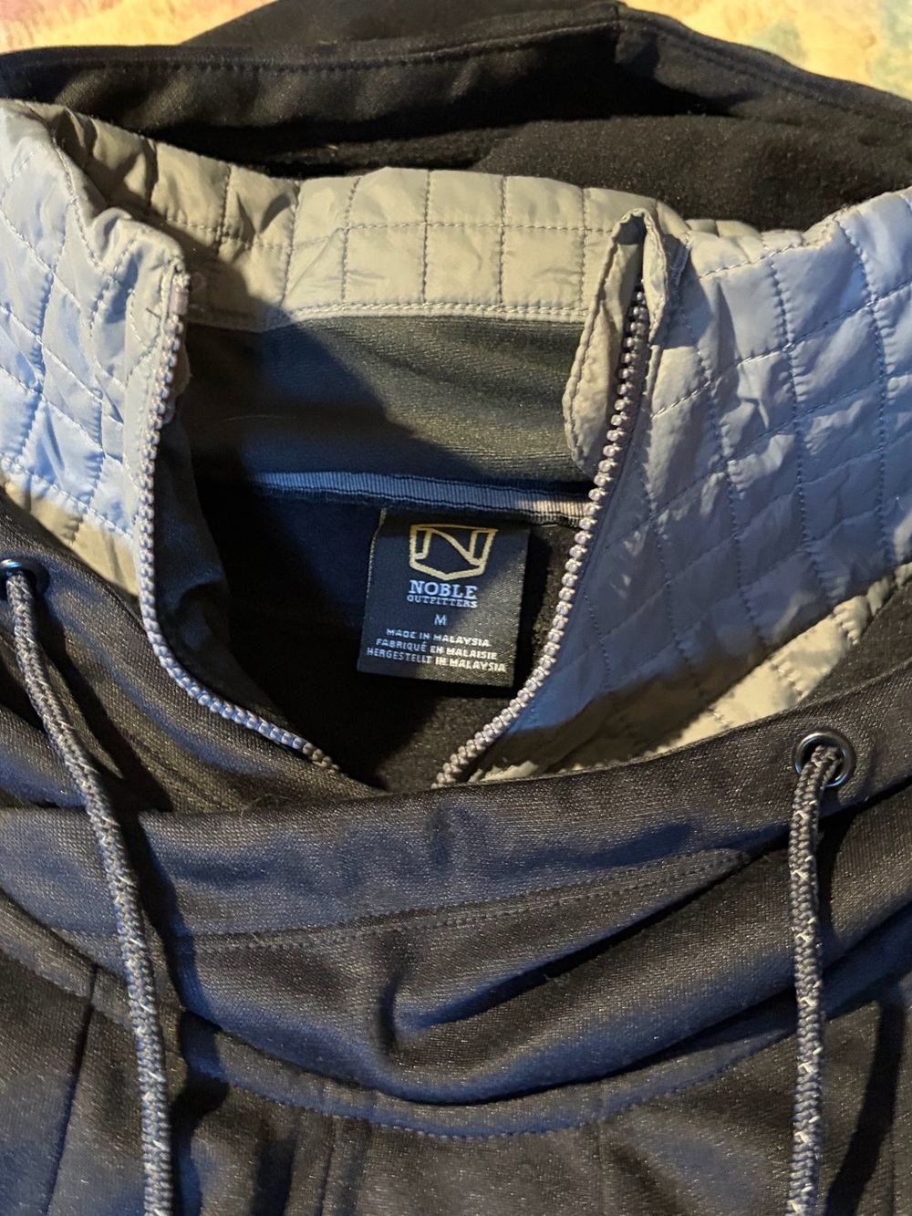 Noble Outfitters Black Performance Cowl Neck Hoodie M - Picture 3 of 4